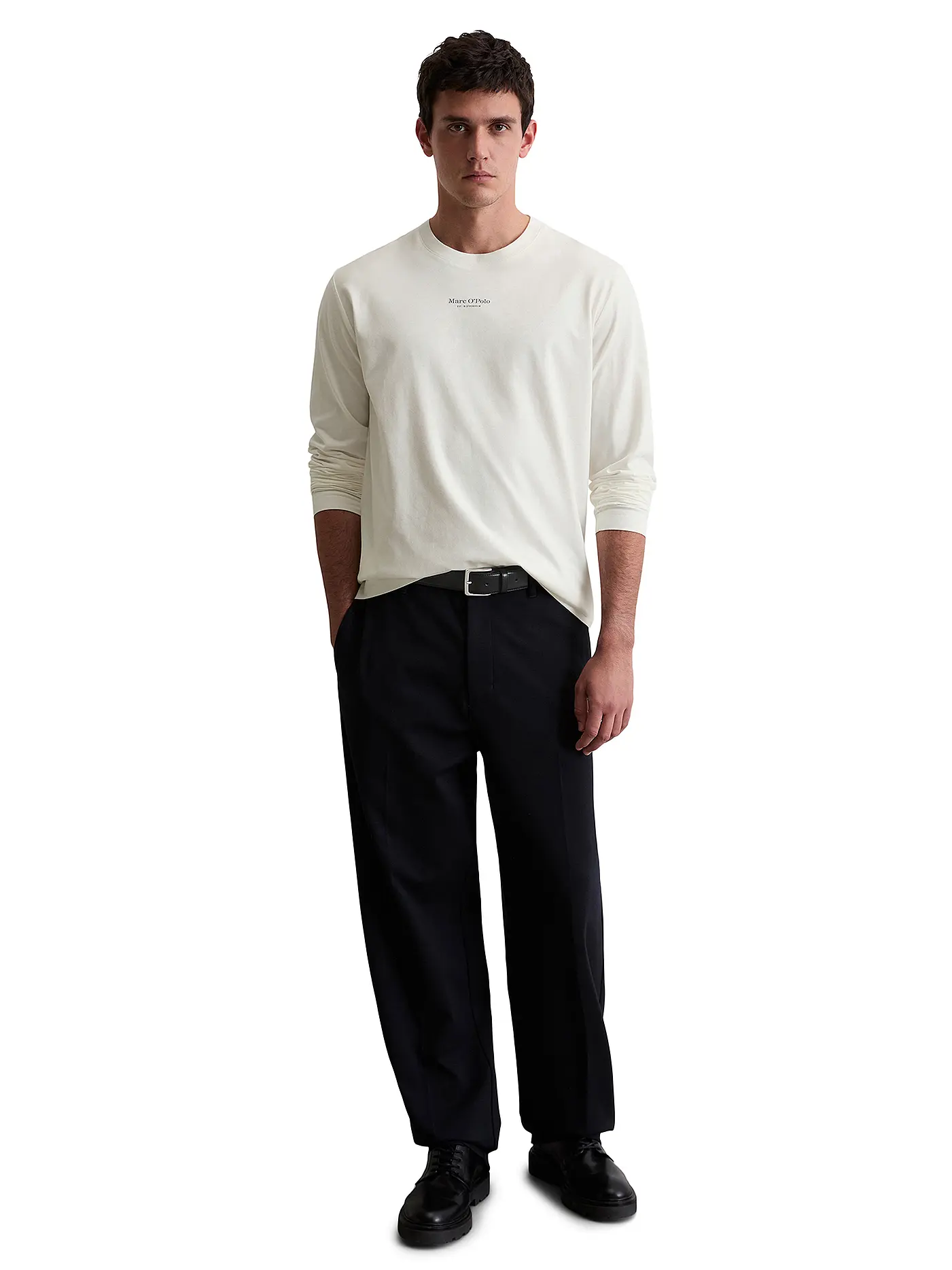 MARC O'POLO | Langarmshirt | weiss